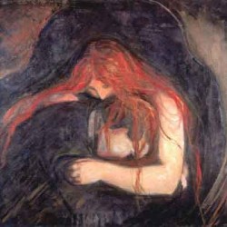 cuadro expresionismo 'mujer vampiro'